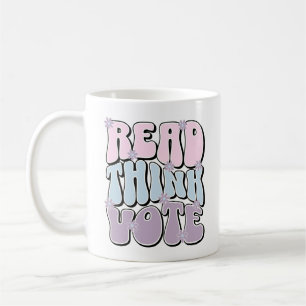 Niedlich lesen Think Vote Präsidentschaftswahl 202 Kaffeetasse