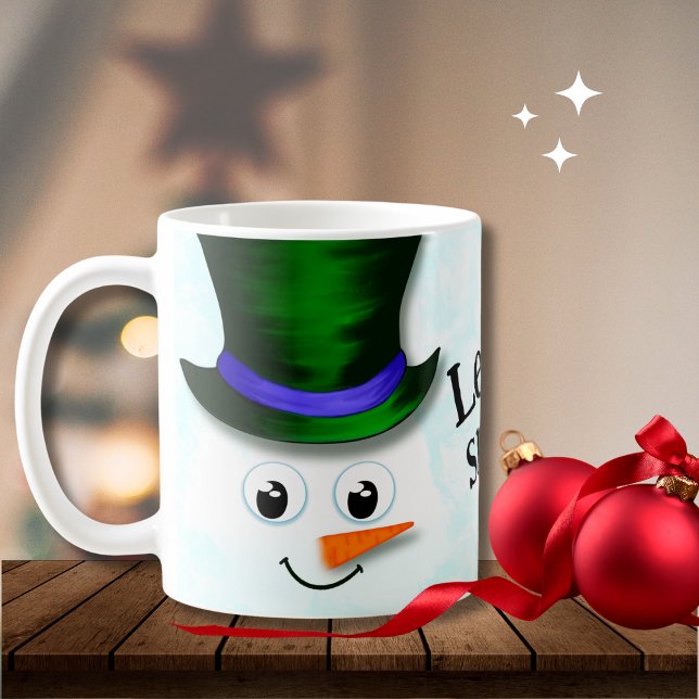 Niedlich Let it Schnee Weihnachten Schneemann Kaffeetasse (Von Creator hochgeladen)