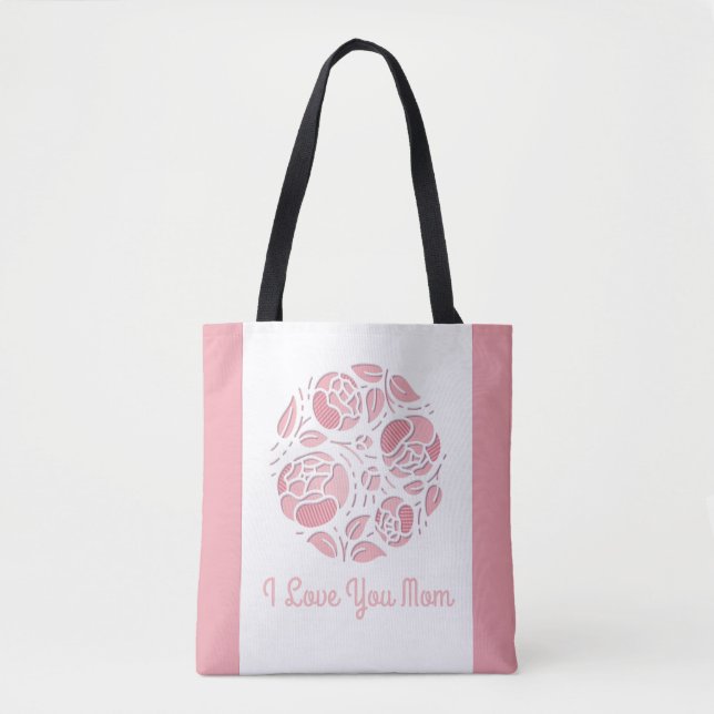Niedlich Liebe du Mama Rosa Weiße Muttertag (Vorderseite)