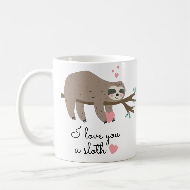 Niedlich Liebe ich dir einen Schlampe Kaffeetasse (Links)