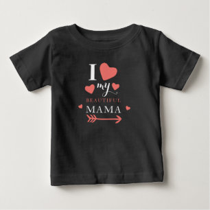 Niedlich Liebe meine schöne Mama Baby T-shirt