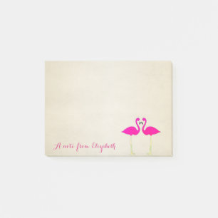 Niedlich Lieblich Stylisch, Flamingos Post-it Klebezettel