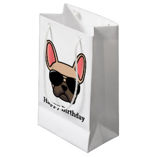 Niedlich Light Fawn French Bulldog Face Small Gift Kleine Geschenktüte