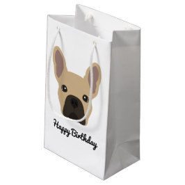 Niedlich Light Fawn French Bulldog Geburtstag Kleine Geschenktüte