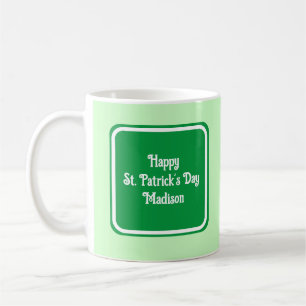 Niedlich Light Green Happy St Patricks Day Coffee Kaffeetasse