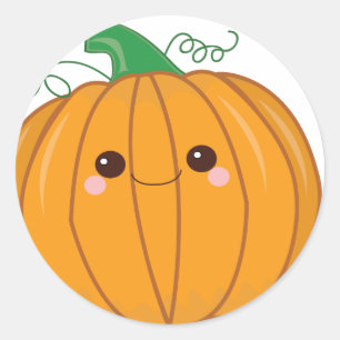 Niedlich Lil Pumpkin Runder Aufkleber