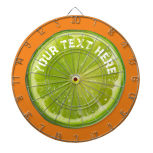 Niedlich Lime Green Lemon Frucht Dartscheibe