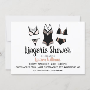 Niedlich Lingerie Bridal Bachelorette Einladung