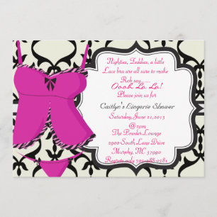 Niedlich Lingerie Dusche Bridal Einladung