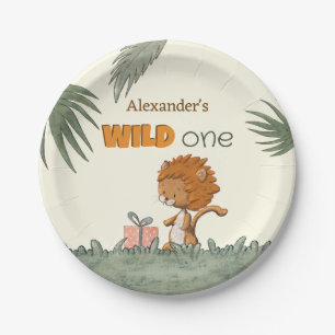 Niedlich Lion 1. Geburtstag Party Pappteller