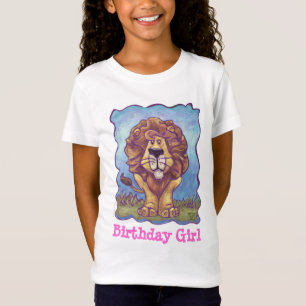 Niedlich Lion Birthday Girl Party T-Shirt