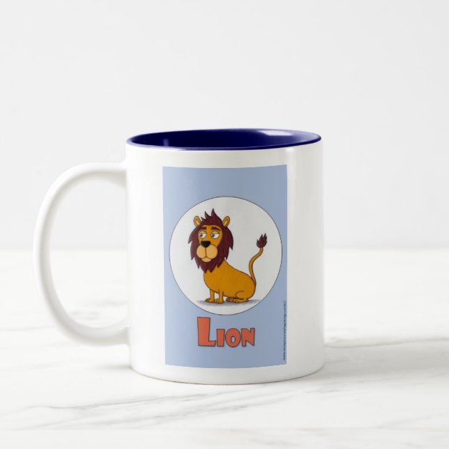 Niedlich Lion coffee Tasse - L is for Lion (Links)