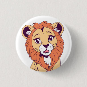 Niedlich Lion Cub Button