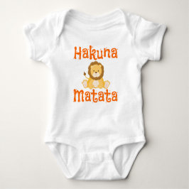 Niedlich Lion Hakuna Matata Baby Strampler