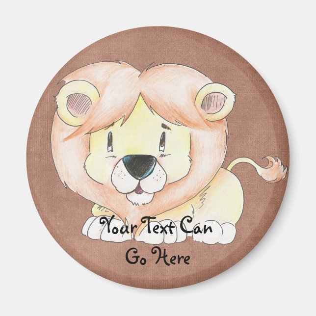 Niedlich Lion Magnet (Vorne)
