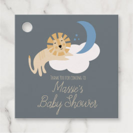 Niedlich Lion Moon Cloud Baby Dusche Geschenkanhänger