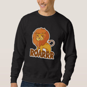 Niedlich Lion Wildlife Animals Jungles King Roarrs Sweatshirt