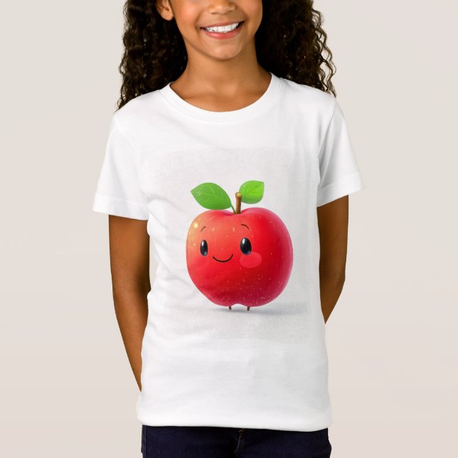 Niedlich Little Apple T-Shirt (Vorderseite)