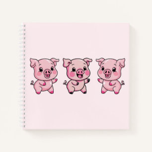 Niedlich Little Baby Pig Notizbuch