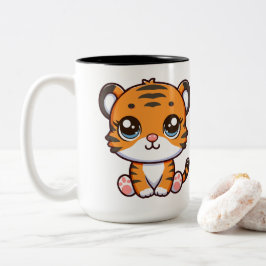 Niedlich Little Baby Tiger Cartoon Zweifarbige Tasse