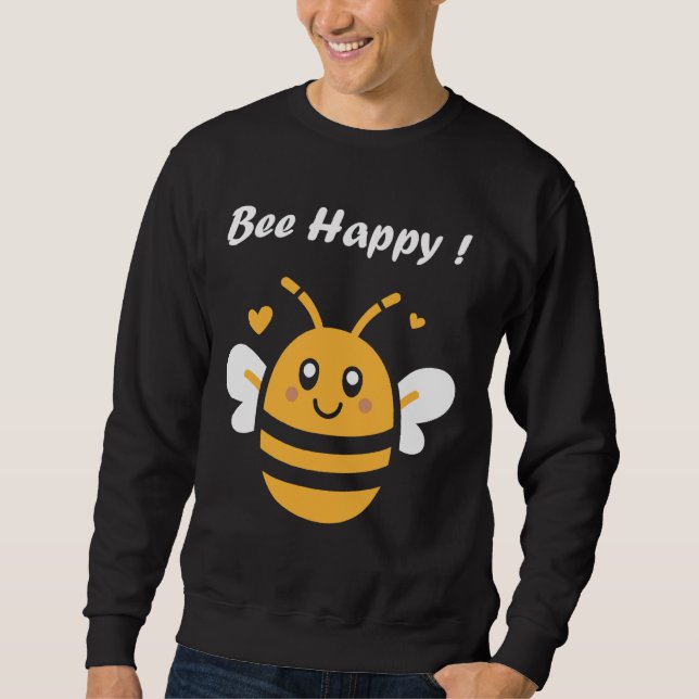 Niedlich Little Bee Funny Minimalistisch Einfache  Sweatshirt (Vorderseite)