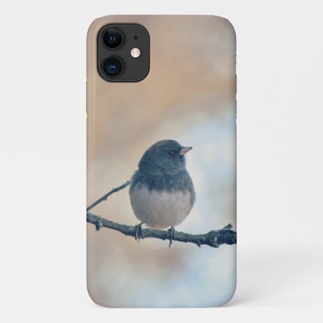 Niedlich Little Bird Dark Mit Augen Junco Phone Ca Case-Mate iPhone Hülle (Rückseite)