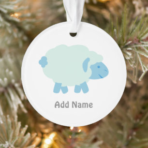 Niedlich Little Blue Lamb Ornament