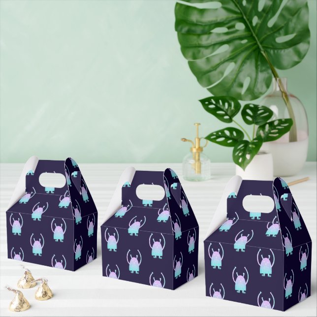 Niedlich Little Blue Monster Geschenkschachtel (Zahlreiche)