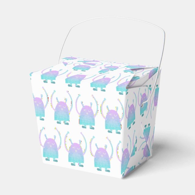 Niedlich Little Blue Monster Geschenkschachtel (Vorderseite)