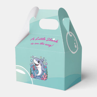 Niedlich Little Boba Shark Baby Shower Kawaii Blue Geschenkschachtel