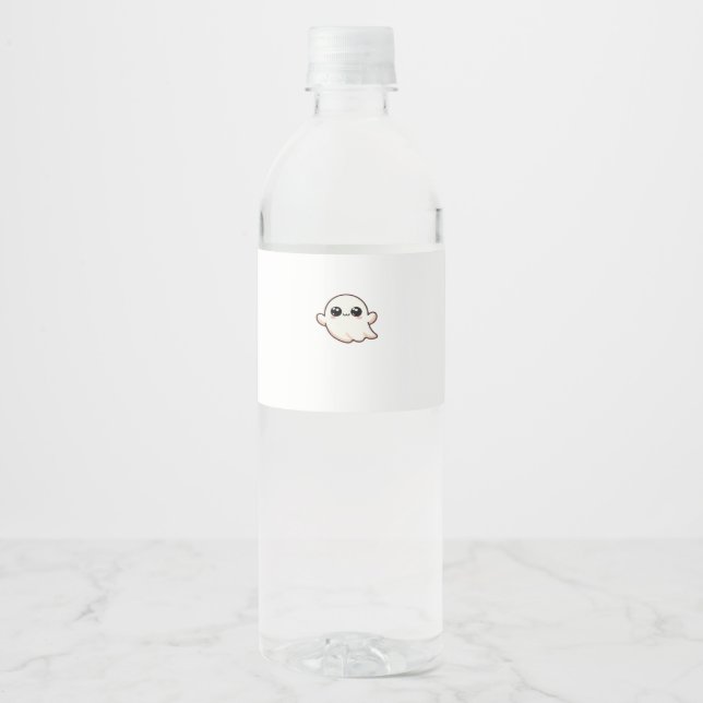 Niedlich Little Boo Basic Clean Wasserflaschenetikett (Vorderseite)