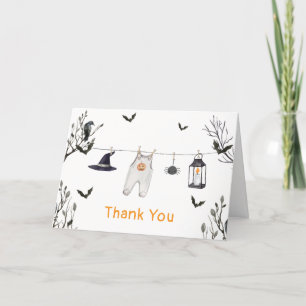 Niedlich Little Boo Clothesline Babydusche Dankeskarte