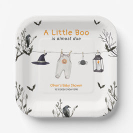 Niedlich Little Boo Clothesline Babydusche Pappteller