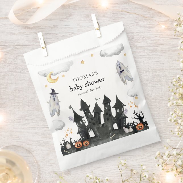 Niedlich Little Boo Ghost House Babydusche Geschenktütchen (Ausgeschnitten)