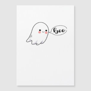 Niedlich Little Boo Grafik Coole Ästhetik Magnetkarte