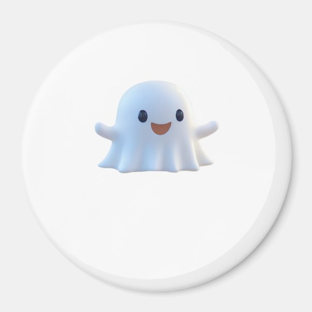 Niedlich Little Boo Retro Graphic Magnet (Vorne)