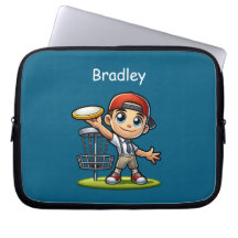 Niedlich Little Boy Playing Disk Golf Personalisie