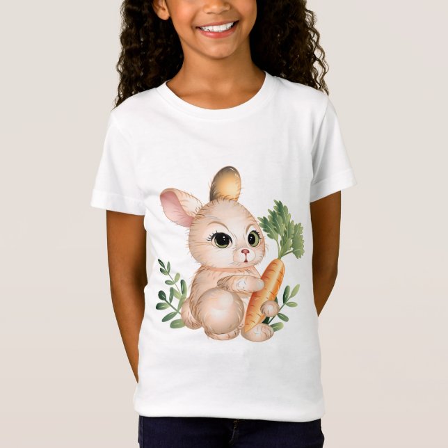 Niedlich Little Bunny T-Shirt (Vorderseite)
