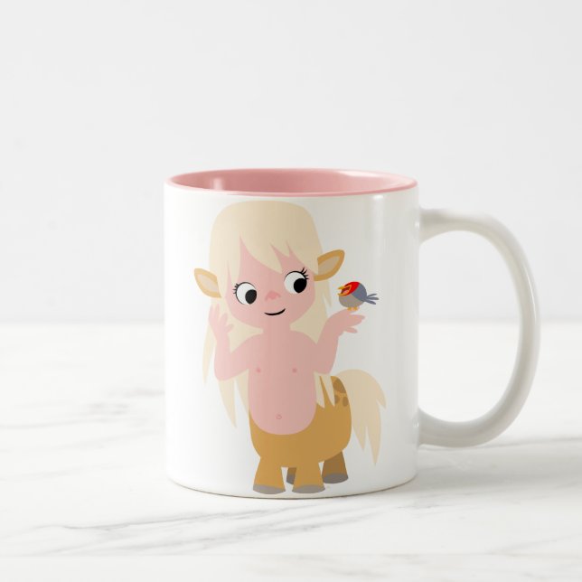 Niedlich Little Cartoon Centauress Tasse (Rechts)