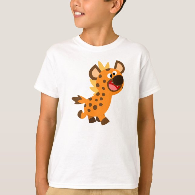 Niedlich Little Cartoon Hyena Children T - Shirt (Vorderseite)