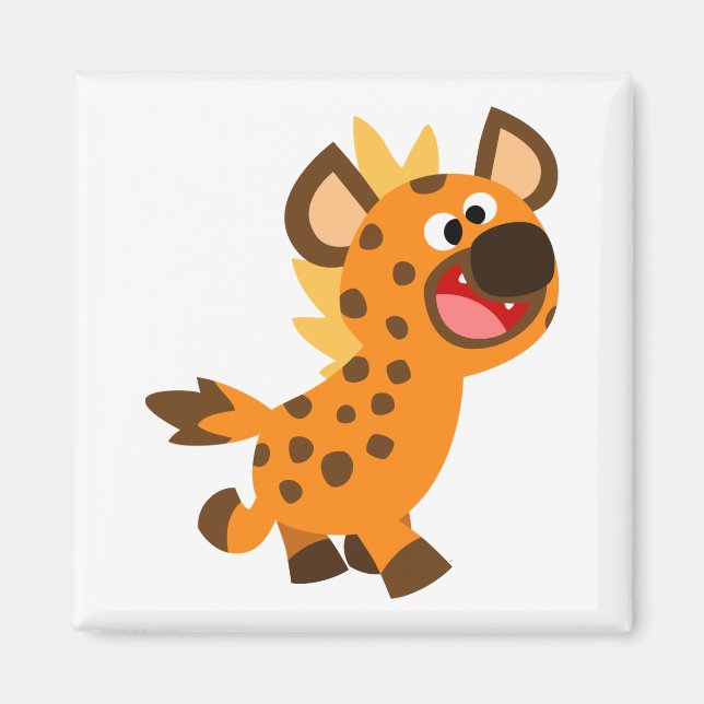 Niedlich Little Cartoon Hyena Magnet (Vorne)