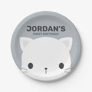Niedlich Little Cat Geburtstag Pappteller