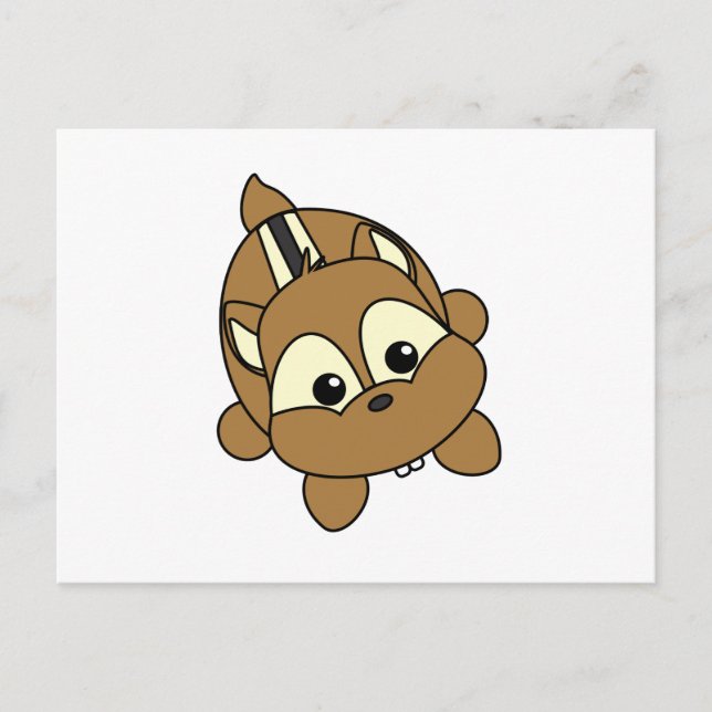 Niedlich Little Chipmunk Critter Postkarte (Vorderseite)