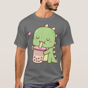 Niedlich Little Dino Lieben Boba Milk Tee