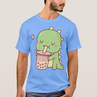 Niedlich Little Dino Lieben Boba Milk Tee