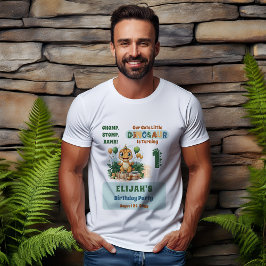 Niedlich Little Dinosaur Junge 1. Geburtstag Party T-Shirt