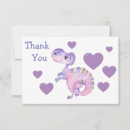 Niedlich Little Dinosaurier Danke Karte