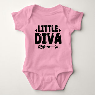 Niedlich Little Diva Baby Girl Body Anzug Baby Strampler