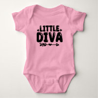 Niedlich Little Diva Baby Girl Body Anzug