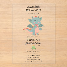 Niedlich Little Dragon Boy Kindergeburtstag Party